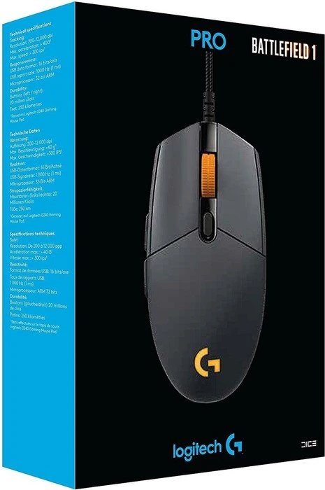 Logitech G Pro Gaming Mouse Battlefield 1 Edition, USB