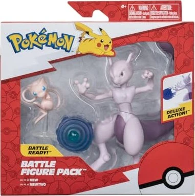 Jazwares Pokémon - Battle Figure Pack Mewtwo und Mew