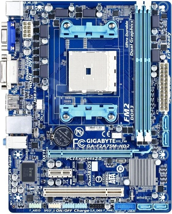 GIGABYTE GA-F2A75M-HD2 (AMD FM2)