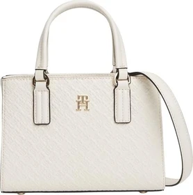 Tommy Hilfiger Crossbody-Tote-Bag mit TH-Monogramm Handtasche soft cream