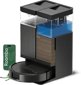 iRobot Roomba Plus 575 Combo + AutoWash Dock Saug-/Wischroboter schwarz inkl. Absaug-/Reinigungsstation