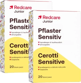 Redcare Junior Pflaster Sensitive, 40 Stück (2x 20 Stück)