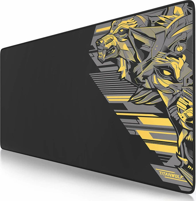 Titanwolf Vector Yellow XXL Speed Gaming-Mauspad, schwarz/gelb