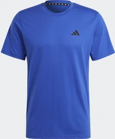 adidas Train Essentials Feelready Laufshirt kurzarm semi lucid blue/black (Herren)