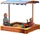 Dobar Sandkasten mit verstellbarem Dach blau (94350FSC)