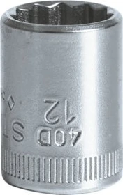 Stahlwille 40D Außenzwölfkant Steckschlüssel 1/4", 12x23mm