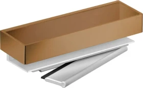 Keuco Edition 11 Duschablage mit Glasabzieher bronze gebürstet/aluminium silber-eloxiert