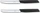 Victorinox Swiss Modern Tomaten- und Tafelmesser 11cm schwarz, 2 Stück (6.9003.11WB)