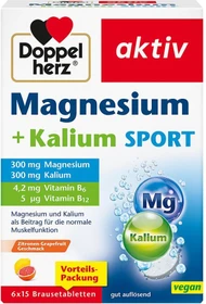Doppelherz aktiv Magnesium + Kalium Sport, 90 Stück (6x 15 Stück)