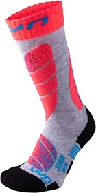 UYN Kinder Skisocken light grey/coral fluo (Junior)