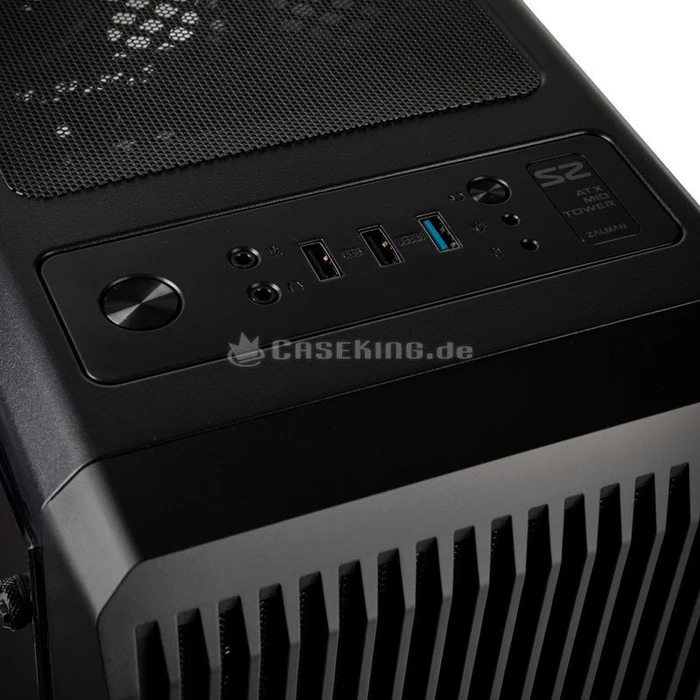 Zalman S2, schwarz, Acrylfenster