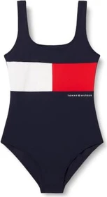 Tommy Hilfiger Classic mit quadratischem Ausschnitt Badeanzug dark blue (Junior)