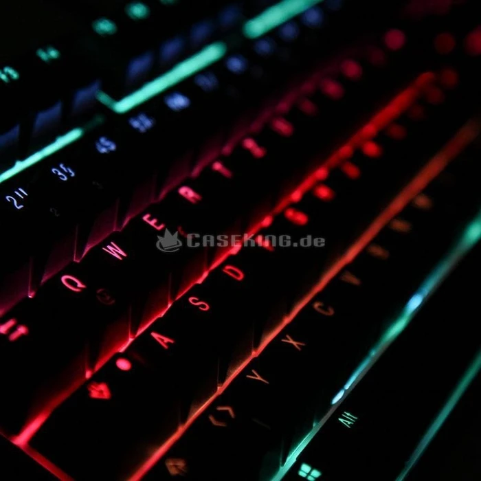 Ducky One RGB PBT schwarz, LEDs RGB, MX RGB RED, USB, DE