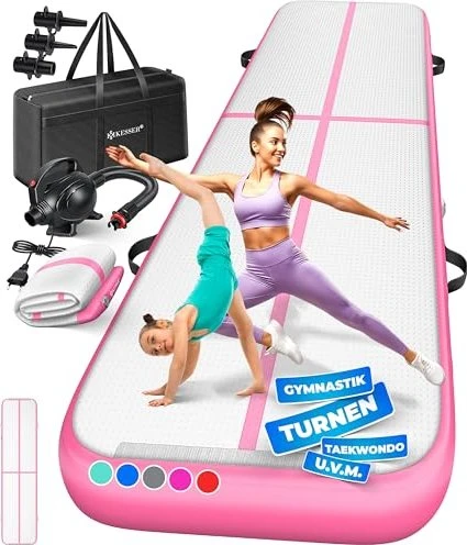 Kesser Airtrack Trainingsmatte rosa