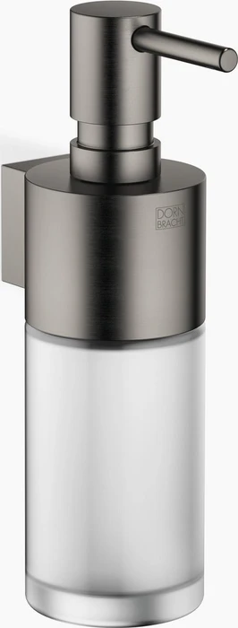 Dornbracht Madison Seifenspender mit Halter dark platinum gebürstet