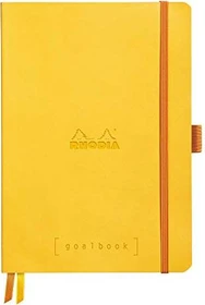 Rhodia Boutique goalbook, A5, kariert, Softcover, gelb, 120 Blatt