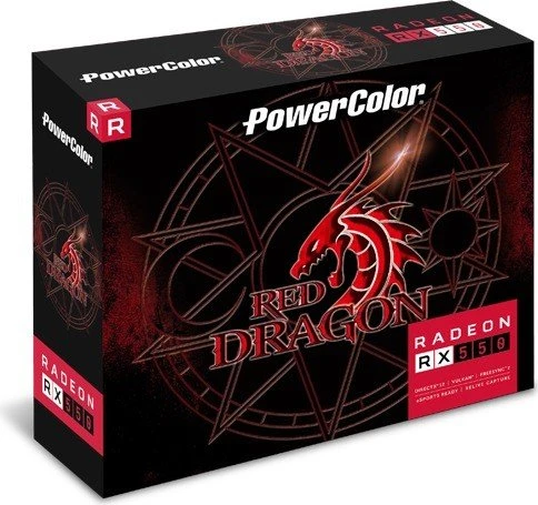 PowerColor Red Dragon Radeon RX 550, 4GB GDDR5, DVI, HDMI, DP
