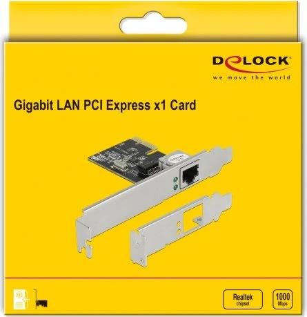 DeLOCK Gigabit LAN-Adapter, RJ-45, PCIe 1.1 x1