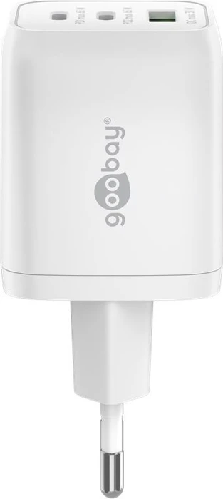 Wentronic Goobay USB-C PD GaN Multiport-Schnellladegerät Nano 65W weiß