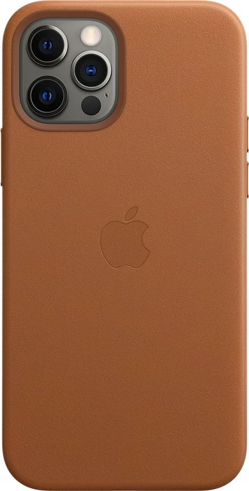 Apple Leder Case mit MagSafe für iPhone 12/12 Pro sattelbraun