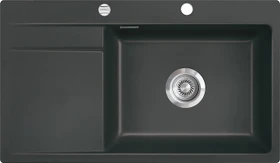 systemceram Stema 86 SL F Einbau Becken rechts mit Ablauffernbedienung schiefer