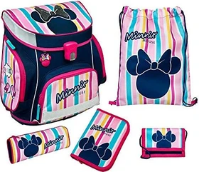scooli Campus Fit Pro Minnie Mouse Schultaschen-Set, 6-tlg.