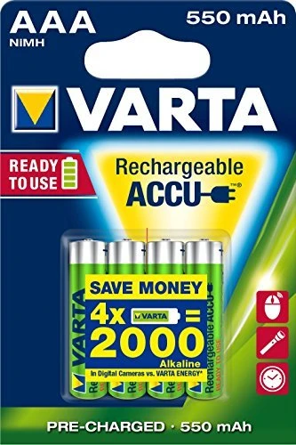 Varta Recharge Accu Power Micro AAA NiMH 550mAh, 4er-Pack