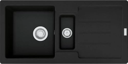 Franke Strata STG 651-86 Einbau Becken reversibel mit Ablauffernbedienung black matt