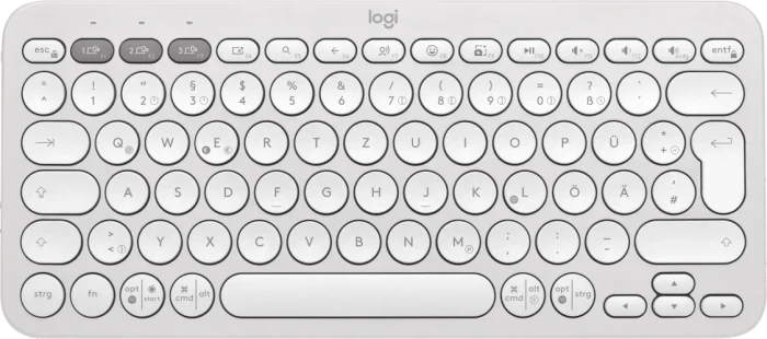 Logitech K380s Pebble Keys 2, weiß, Logi Bolt, USB/Bluetooth, DE