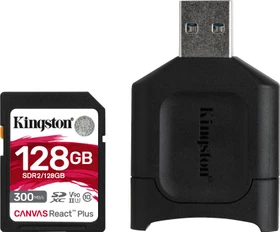 Kingston Canvas React Plus R300/W260 128GB Kit, UHS-II U3, Class 10