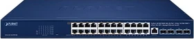 Planet GS-4210 Rackmount Gigabit Managed Switch, 24x RJ-45, 4x SFP+, 420W PoE++ (GS-4210-16UP8T4X)