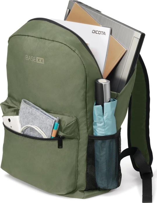 Dicota Base XX B2 15.6" Rucksack, Olive Green