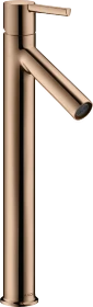 Hansgrohe Axor Starck Einhebel-Waschtischmischer 250 mit Hebelgriff für Aufsatzwaschtische mit Ablaufgarnitur polished red gold