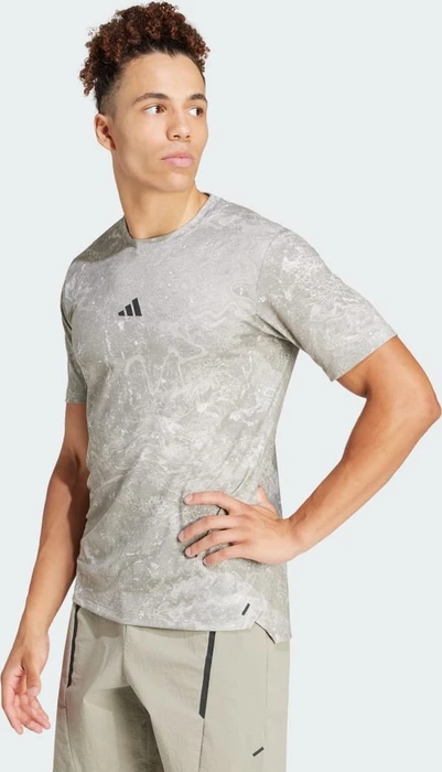 adidas Power Workout Funktionsshirt kurzarm silver pebble/black (Herren)