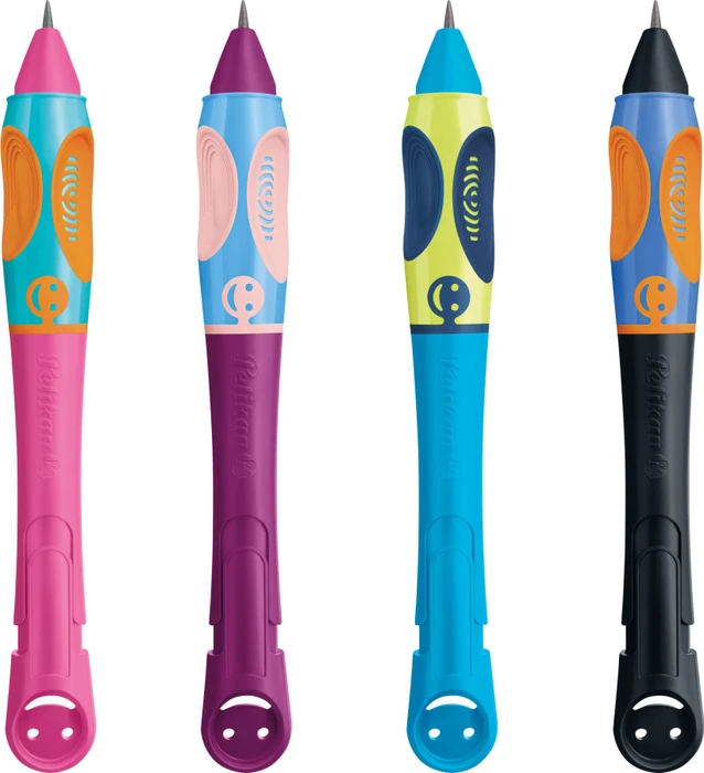 Pelikan griffix 2 Druckbleistift HB 2mm graphit, neon black, Rechtshänder, Blister, 3 Minen
