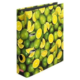 Herlitz maX.file Ordner 2-Ring mit Motiv, 80mm, A4, Lemon