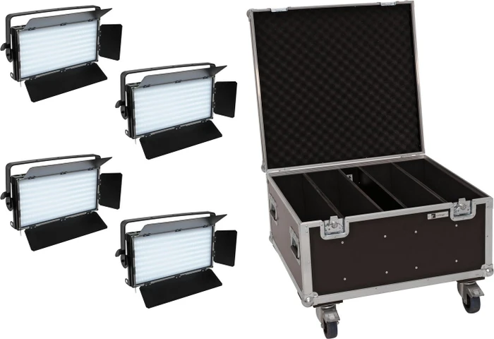 Eurolite Set 4x LED PLL-480 QCL Panel + Case (20000899)
