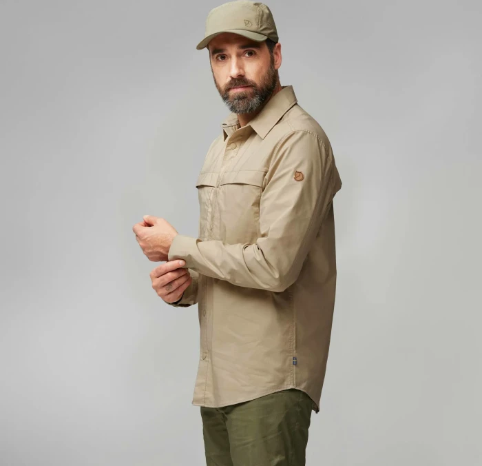 Fjällräven Abisko Trail Hemd langarm fossil (Herren)