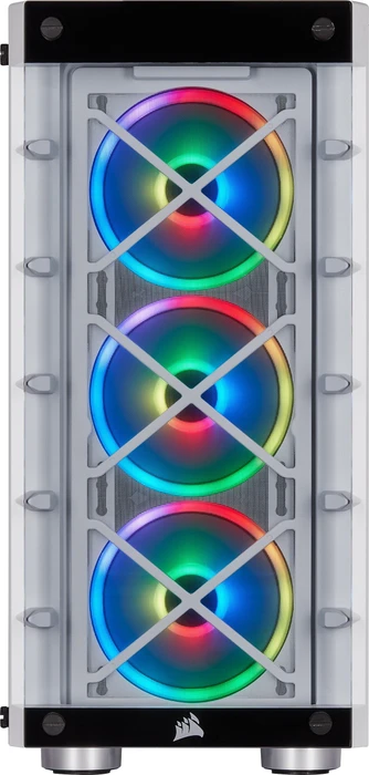 Corsair iCue 465X RGB, weiß, Glasfenster