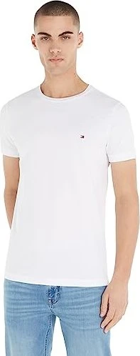 Tommy Hilfiger Flex Slim Fit T-Shirt kurzarm weiß (Herren)