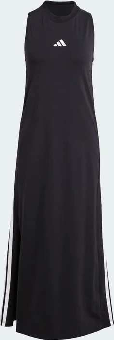adidas Essentials 3-Streifen Long Racerback Kleid schwarz/weiß (Damen)