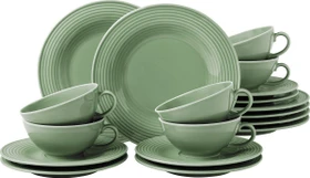 Seltmann Weiden Beat Color Glaze Teeservice salbeigrün, 18-tlg.