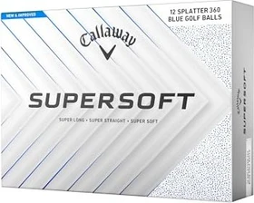 Callaway Supersoft Splatter 360 Limited Edition Golfbälle blau, 2 Stück