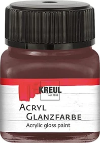 Kreul Acryl Glanzfarbe, dunkelbraun, 20ml