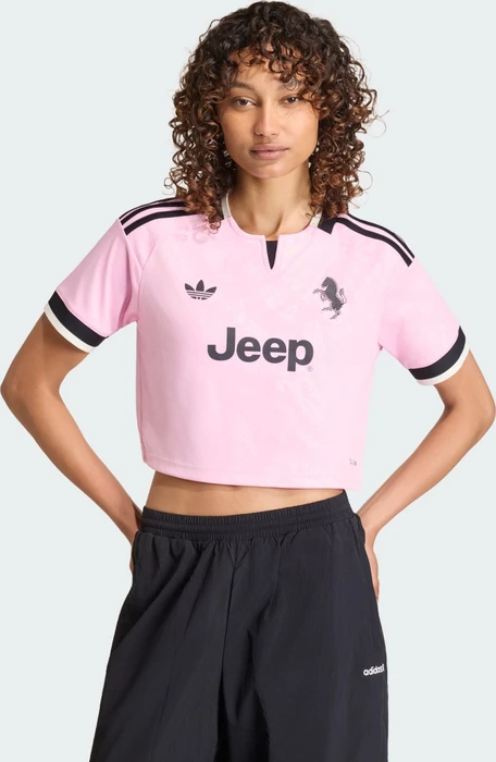 adidas Juventus Turin Crop Top 2026/2027 Auswärtstrikot kurzarm (Damen)