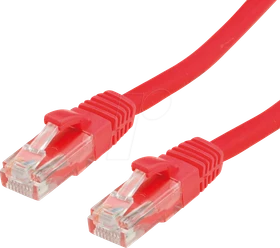 Value LSOH Patchkabel, Cat6, U/UTP, RJ-45/RJ-45, 10m, rot