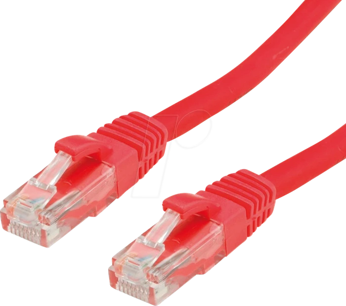 Value LSOH Patchkabel, Cat6, U/UTP, RJ-45/RJ-45, 3m, rot