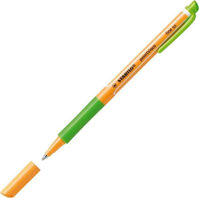 STABILO pointVisco Tintenroller (Mine) hellgrün/orange, 10er-Pack