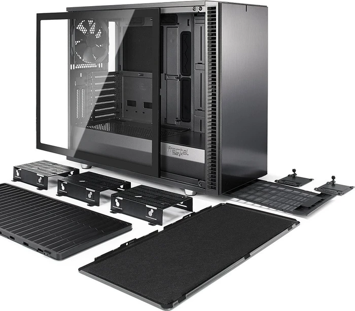Fractal Design Define S2 Gunmetal, Glasfenster, schallgedämmt