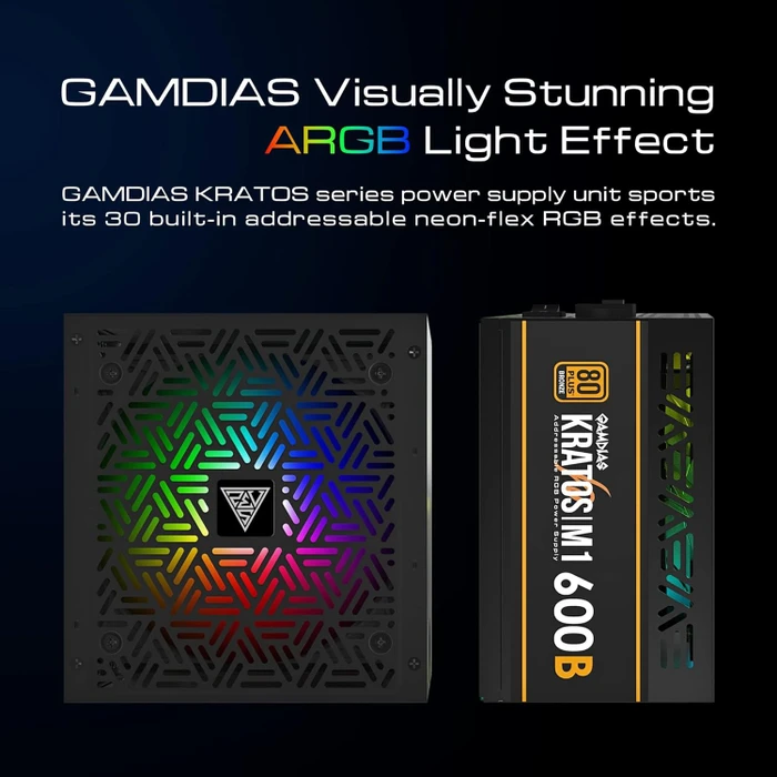 Gamdias Kratos Bronze M1-600B 600W, ATX 2.2